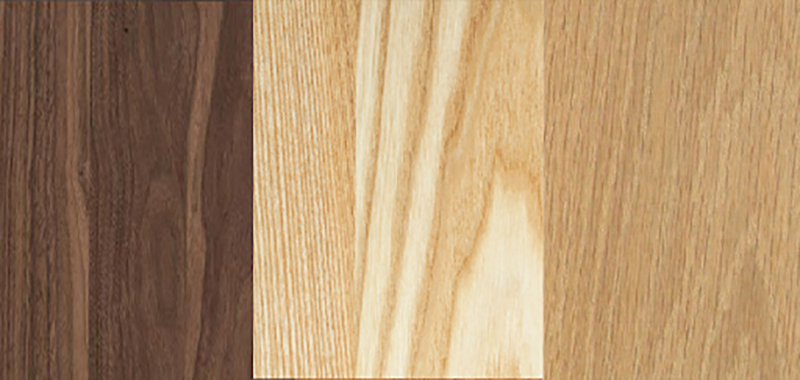Màu sắc đường vân của gỗ óc chó và gỗ sồi