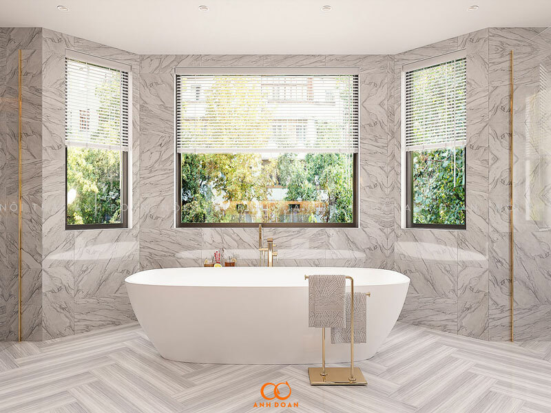 Những thiết kế phòng tắm với không gian mở mang lại cảm giác rộng rãi hơn và hòa nhập với phần còn lại của ngôi nhà