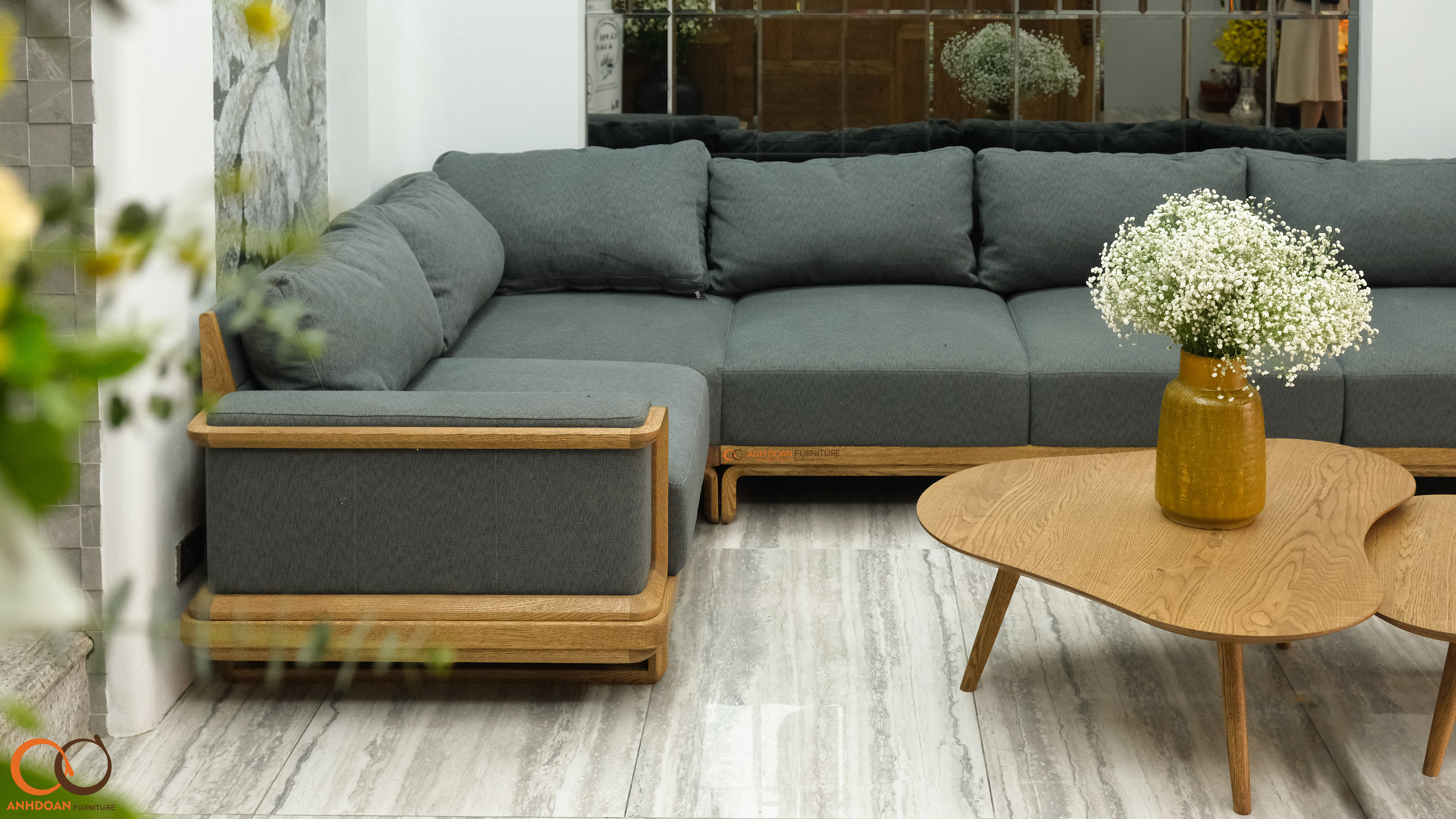Sofa gỗ Sồi 